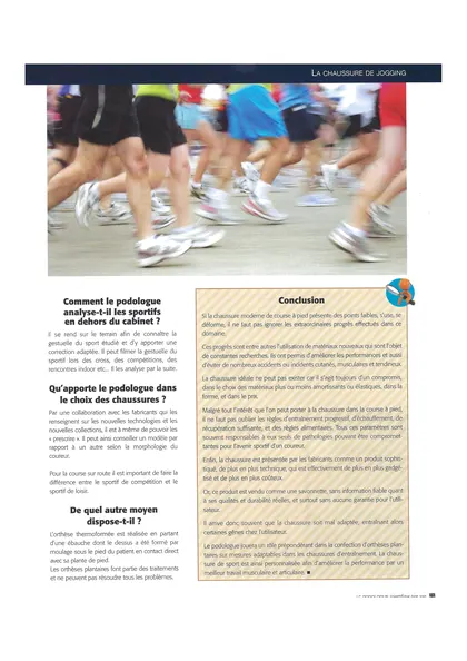Article « La chaussure de jogging », page 21
